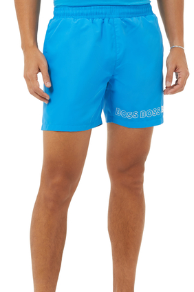 Logo Print Swimming Shorts